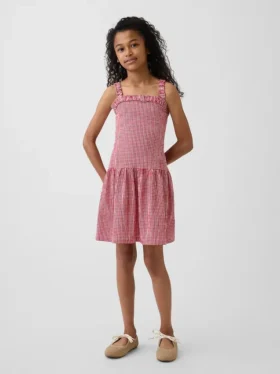 Kinderkleid mit tief sitzender Taille
