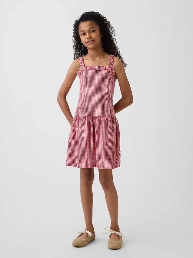 Kinderkleid mit tief sitzender Taille