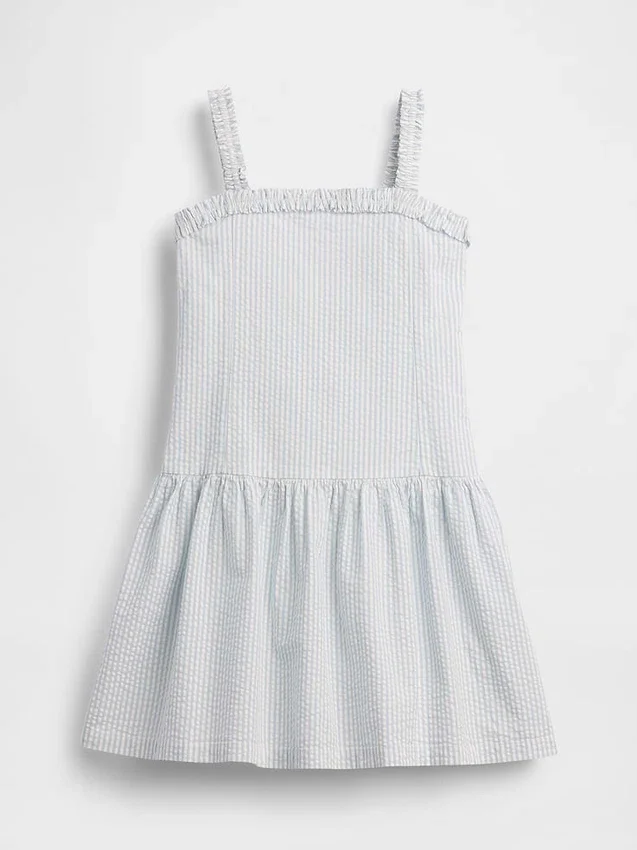 Kinderkleid mit tief sitzender Taille