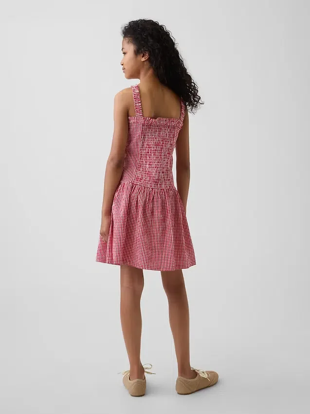 Kinderkleid mit tief sitzender Taille
