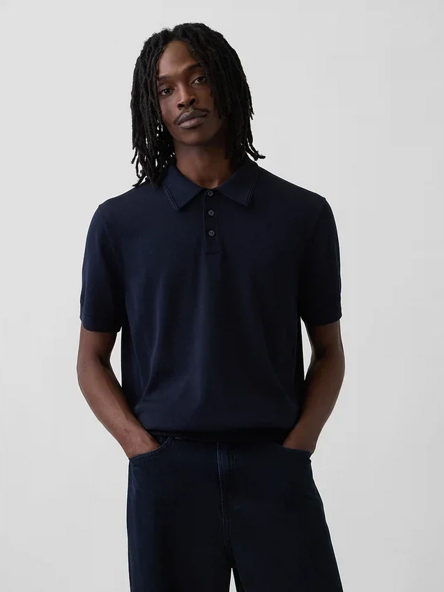 Klassischer Polo-Pullover