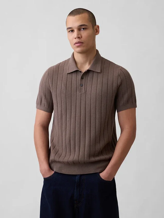 Klassischer Polo-Pullover