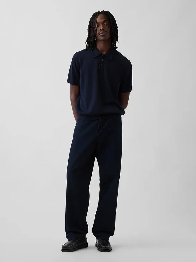 Klassischer Polo-Pullover