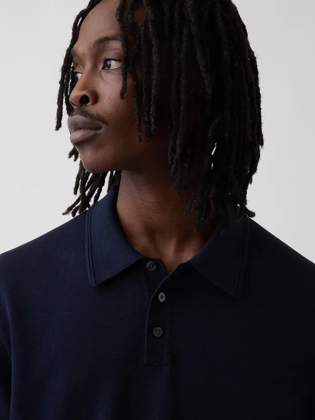 Klassischer Polo-Pullover
