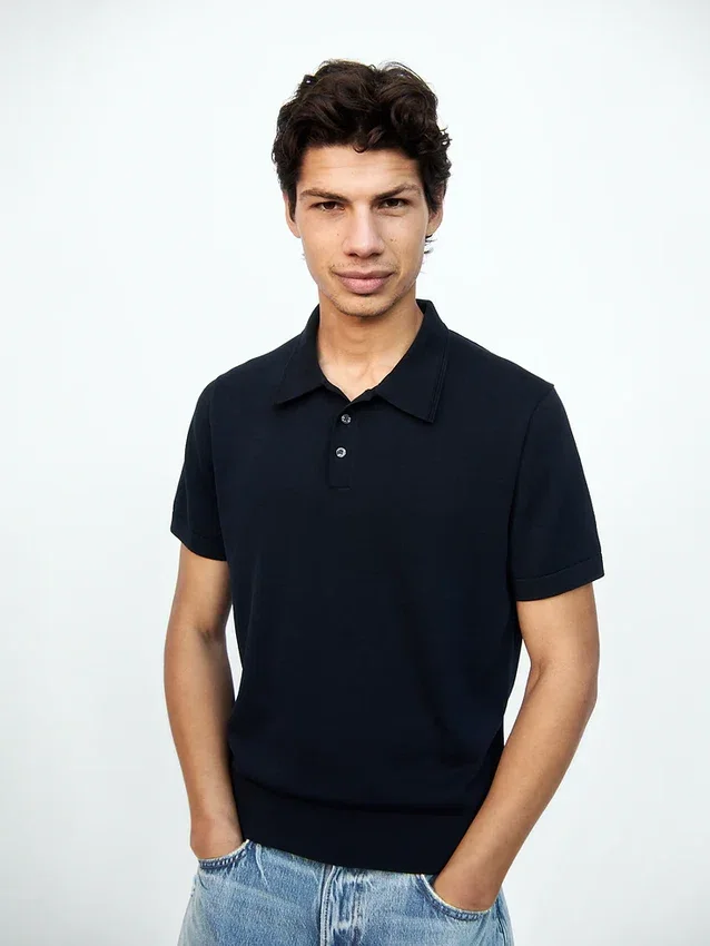 Klassischer Polo-Pullover