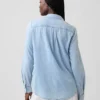 Klassisches Hemd aus Bio-Baumwoll-Denim