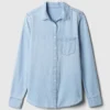 Klassisches Hemd aus Bio-Baumwoll-Denim
