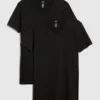 Klassisches T-Shirt mit V-Ausschnitt (2er-Pack)