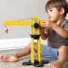 Kleiner Baumeister – Gelbes Kran-Spielzeug für Kleinkinder