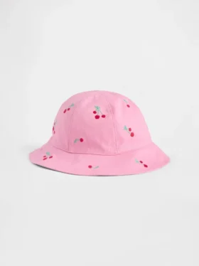 Kleinkind-Bucket-Mütze mit Kirschmotiv