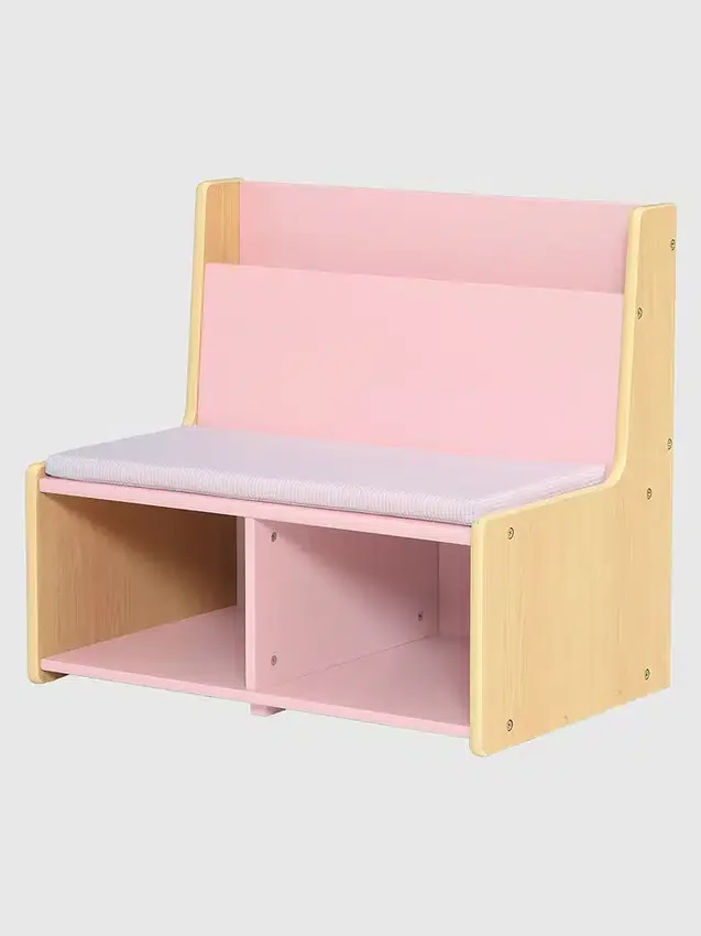 Kleinkind-Leseecke mit gepolsterter Bank