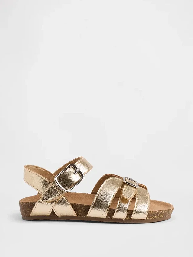 Kleinkind-Sandalen mit Metallic-Riemen