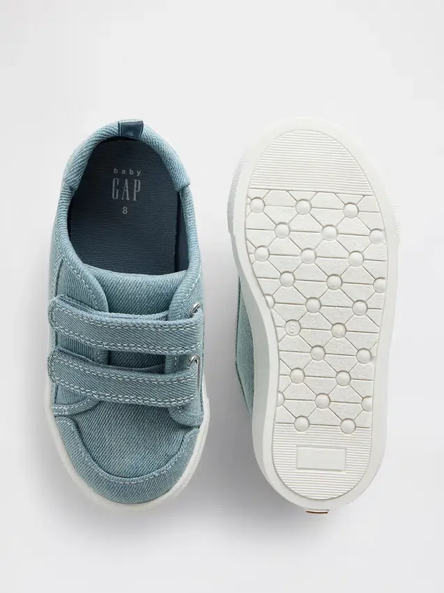 Kleinkind-Sneaker aus Canvas-Denim