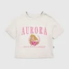 Kleinkind-T-Shirt mit „Aurora“-Motiv im College-Stil