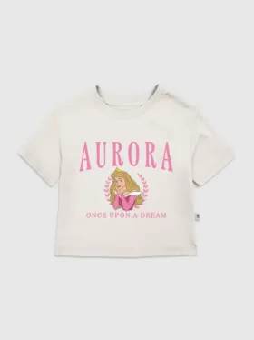Kleinkind-T-Shirt mit „Aurora“-Motiv im College-Stil