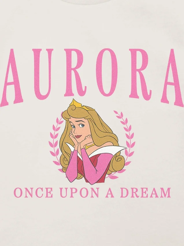 Kleinkind-T-Shirt mit „Aurora“-Motiv im College-Stil