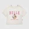 Kleinkind-T-Shirt mit Belle-Motiv im Collegiate-Stil