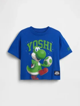 Kleinkind-T-Shirt mit übergroßem „Super Mario“-Aufdruck