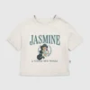 Kleinkind-T-Shirt mit Jasmine-Motiv im Collegiate-Stil