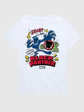 Kleinkind-T-Shirt mit „Marvel Black Panther Doodle“-Motiv, mit Shorts