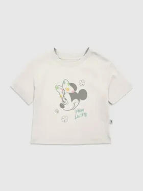 Kleinkind-T-Shirt mit Minnie-Mouse-„Miss Lucky“-Motiv