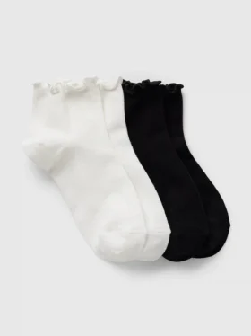 Knöchelsocken mit Rüschenbesatz (2er-Pack)