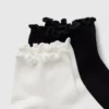 Knöchelsocken mit Rüschenbesatz (2er-Pack)