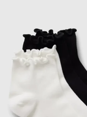 Knöchelsocken mit Rüschenbesatz (2er-Pack)