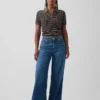 Kurvenbetonte, ultrasofte Baggy-Jeans mit mittlerer Leibhöhe