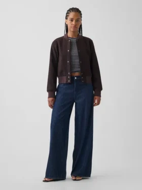 Kurvenbetonte, ultrasofte Baggy-Jeans mit mittlerer Leibhöhe