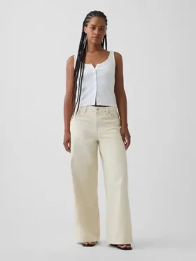 Kurvenbetonte, ultrasofte Baggy-Jeans mit mittlerer Leibhöhe