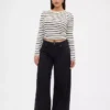 Kurvenbetonte, ultrasofte Baggy-Jeans mit mittlerer Leibhöhe
