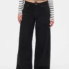Kurvenbetonte, ultrasofte Baggy-Jeans mit mittlerer Leibhöhe