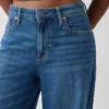 Kurvenbetonte, ultrasofte Baggy-Jeans mit mittlerer Leibhöhe