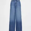 Kurvenbetonte, ultrasofte Baggy-Jeans mit mittlerer Leibhöhe