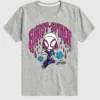 Kurzarm-T-Shirt für Kleinkinder mit „Marvel Scribble Ghost Spider“-Motiv