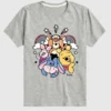 Kurzarm-T-Shirt für Kleinkinder mit Winnie Puuh und Freunden – Regenbogen und Sterne