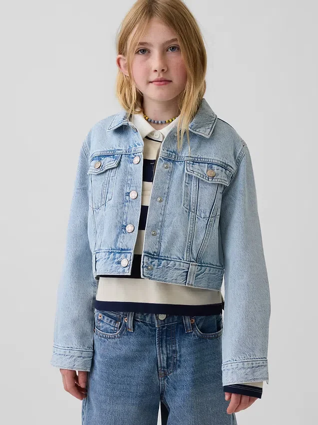Kurze Jeansjacke für Kinder