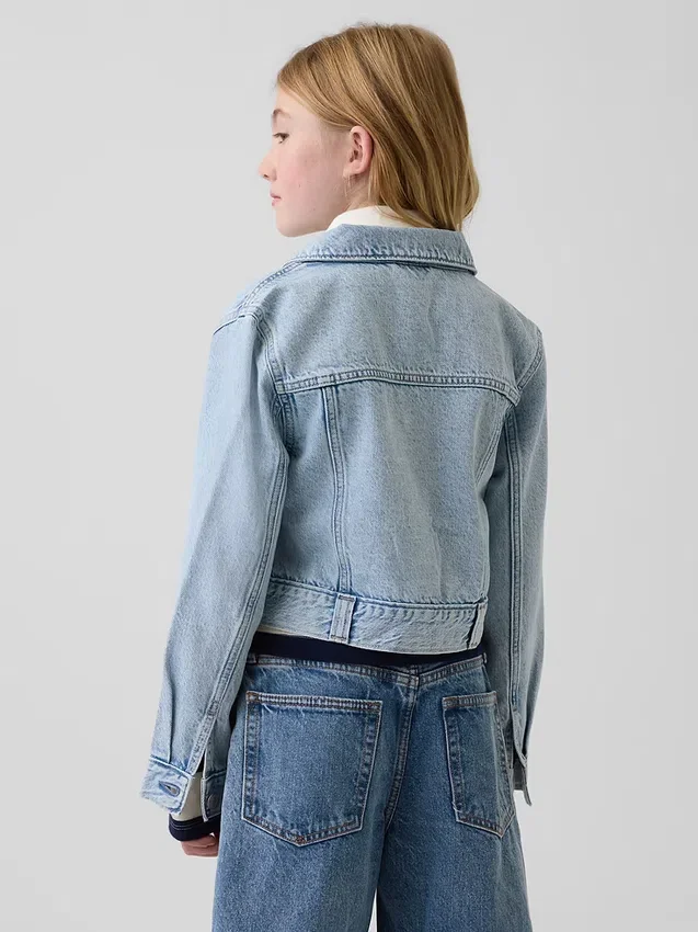 Kurze Jeansjacke für Kinder