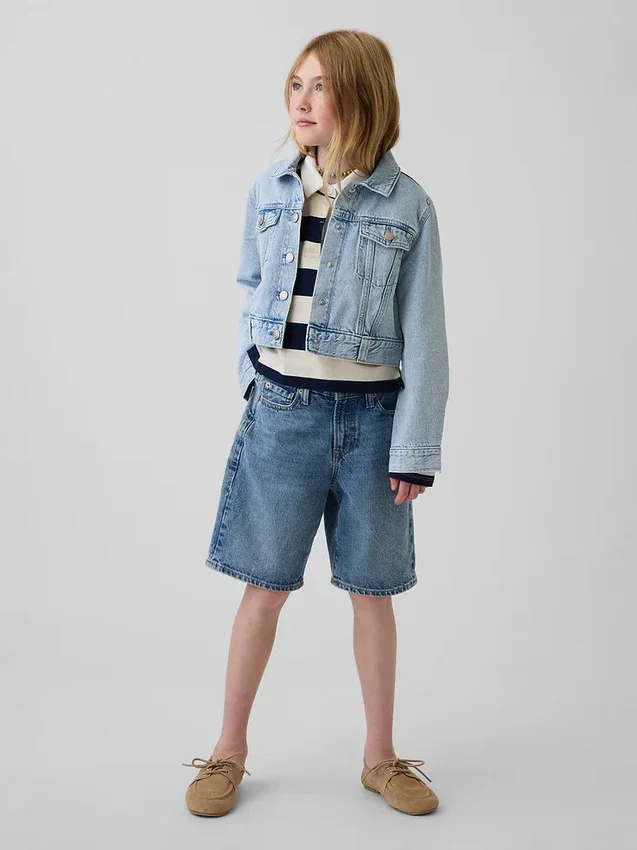 Kurze Jeansjacke für Kinder