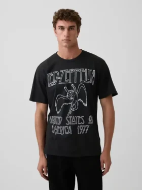 Led Zeppelin T-Shirt mit Grafik in lockerer Passform