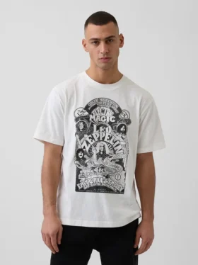 Led Zeppelin T-Shirt mit Grafik in lockerer Passform