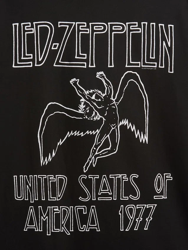 Led Zeppelin T-Shirt mit Grafik in lockerer Passform