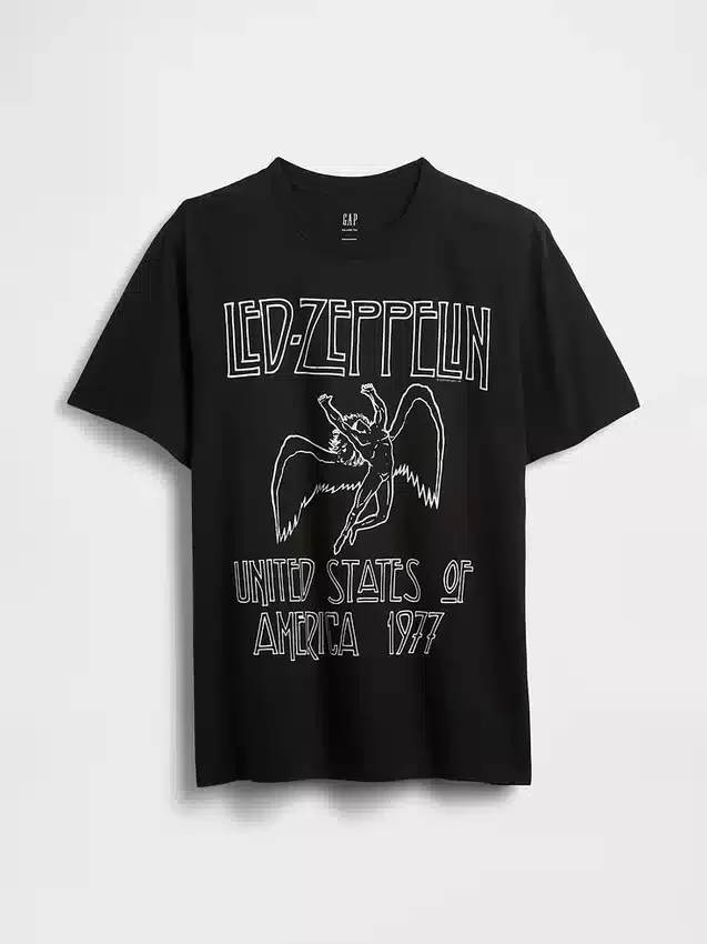 Led Zeppelin T-Shirt mit Grafik in lockerer Passform