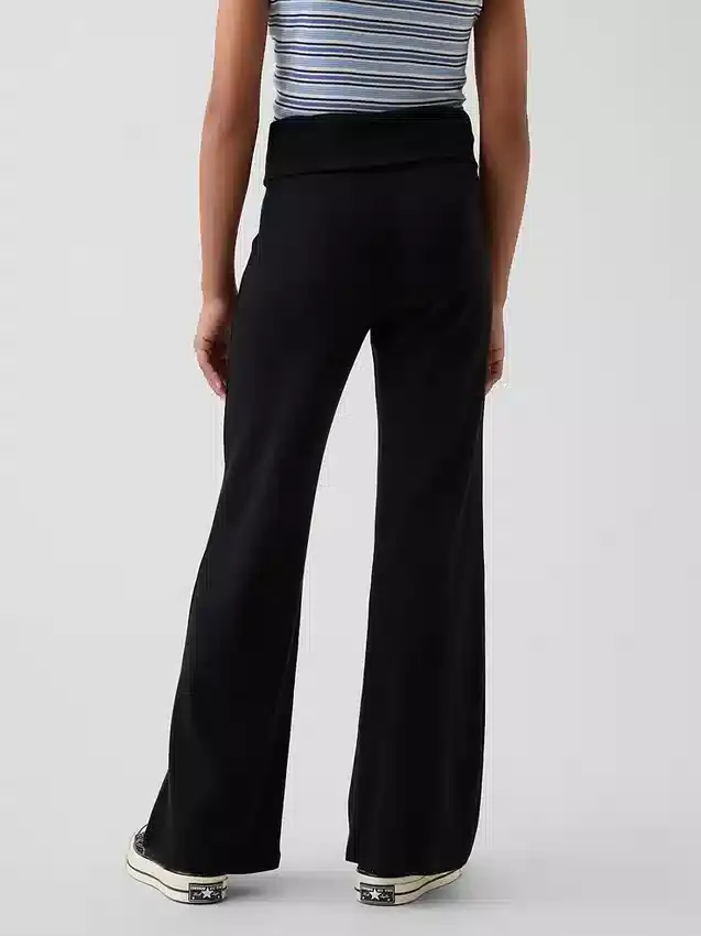 Leggings für Kinder mit umgeschlagenem Saum und ausgestelltem Bein