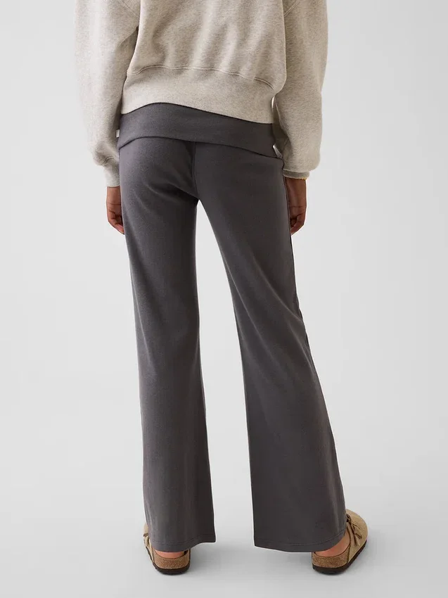 Leggings für Kinder mit umgeschlagenem Saum und ausgestelltem Bein