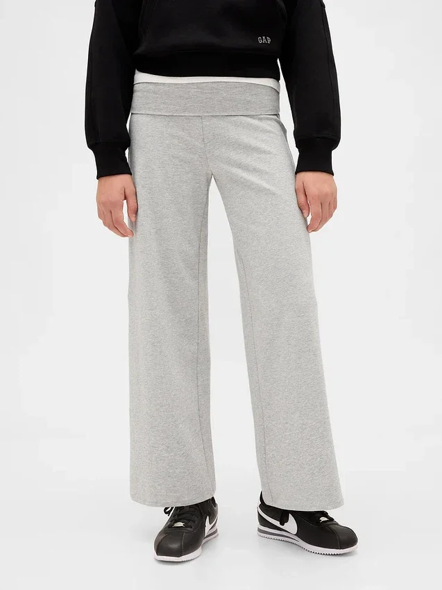 Leggings für Kinder mit weitem Bein und umgeschlagenem Bund
