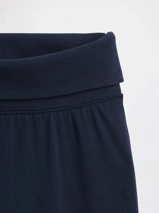 Leggings für Kinder mit weitem Bein und umgeschlagenem Bund