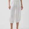 Leichte Culotte-Hose aus Baumwollgaze
