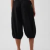 Leichte Culotte-Hose aus Baumwollgaze